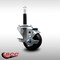 Service Caster 3'' SS Hard Rubber Swivel 3/4'' Expanding Stem Caster with Brake SCC-SSEX20S314-HRS-TLB-34 - alternate 4